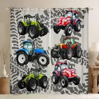 Famanu - Decoratief gordijn met print, geschikt voor woon- of slaapruimte – Multicolor
