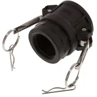 Tameson Camlock DN 40 (1 1/2'') Koppeling PolypropyleenRp 1 1/4'' met binnendraad Type D MIL-C-27487