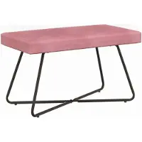 vidaXL Bank Roze 80 x 40 x 45 cm fluweel