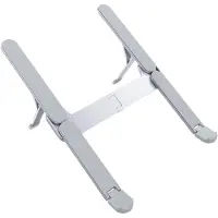 Famanu – Laptopstandaard - opvouwbare aluminium notebookstandaard - in hoogte verstelbare laptopstandaard met ventilatie - koeling en stabiliteit voor alle 10-16 inch laptops