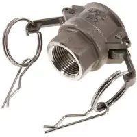 Tameson Camlock DN 20 (3/4'') Koppeling RvsRp 3/4'' met binnendraad Type D MIL-C-27487