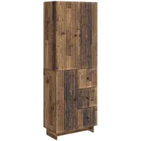 vidaXL Kast Set 2 st Bewerkt hout