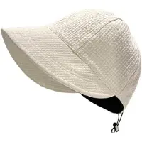 JeiibrZui Dames Opvouwbare Zonnehoed - Breedgerande Strohoed Stijl - 7,5 Cm Rand - 1 Stuk - Lichtgewicht Ademend Katoen - Voor Strand Reizen Wandelen