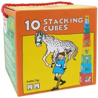 Barbo Toys Pippi Stapelblokken, Bouwstenen, Vanaf 1 jaar, Karton, 10 stuks
