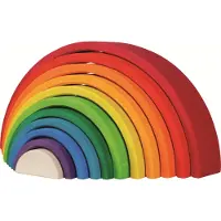 Goki Bouwblokken - Regenboog - 11 Delen - Hout - 2 Jaar