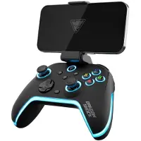 My - AURORA PLUS Zwart Draadloze RGB Controller met telefoonondersteuning voor Android, IOS, PS3 en PC | Turbomodus, 800mAh