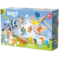 SES Creative Bluey Klei Mega Set met Houten Tools - 5 x 90 g - Vanaf 3 Jaar - Boetseerklei - Vegan en Glutenvrij - Schoencadeautjes Sinterklaas