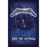 Metallica Vlag - Ride The Lightning - voor Geen - meerkleurig - Maat Standard