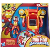 Marvel IRON MAN EN ZIJN FANTASTISCHE VRIENDEN 2-in-1 Mech Suit & Voertuig