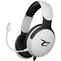Subsonic Casque gaming filaire Astra pour PS5 PS4 PC Nintendo Switch Xbox One Xbox Series X et S Blanc Noir
