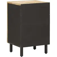 vidaXL Badkamerkast met opslag Bruin en Zwart 38 x 33,5 x 58 cm