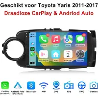 Junsun Autoradio - Geschikt voor Toyota Yaris 2011-2017, - Android 13 - 2+64 GB - Apple Carplay & Android Auto - GPS Navi & SWC & Bluetooth & Wifi & KAM