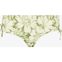 Osaga dames bikinibroekje met bloemenprint groen maat XXL