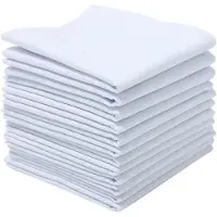 Famanu - Stoffen Servetten – 12 stuks 50x50 cm – Wit – Herbruikbare Luxe Servetten voor Diner of Bruiloft