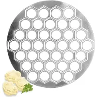 Famanu – Metalen dumpling en ravioli vorm met 37 gaten voor koken en bakken