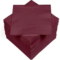Famanu - Papieren Servetten – 100 stuks 3-laags 33x33 cm – Bordeaux – Absorberend en Elegant
