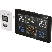 Emos E5111, Weerstation, Zwart, Wit