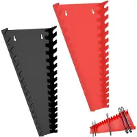 Famanu – 2 verpakkingen magnetische moersleutel-organizer - 12-sleuf-moersleutel-rekgereedschapsplaten - ABS moersleutelhouderhouders voor gereedschapskist