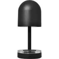 AYTM Acculamp Luceo, zwart, metaal, 24 cm, dimbaar, IP44 dimbaar, zwart, Woon-/ Eetkamer, metaal, Modern