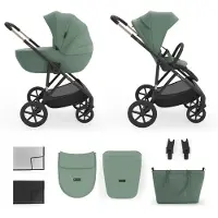 Kinderkraft Kinderwagen Prime3 PRO 2-in-1 Dark Green