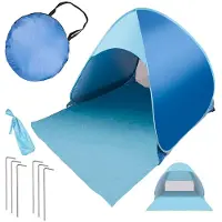 Kik Creative Corner Opvouwbare strandtent voor in de tuin, blauw