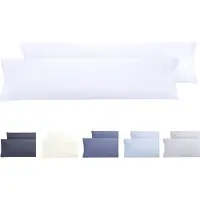 Famanu – Set van 2 kussenslopen - extra zacht - microvezel - hypoallergeen - 2 - 135 x 40 cm - wit