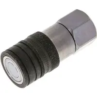 Tameson Stalen DN 10 Vlakdichtende Koppeling Snelkoppeling G 1/2 inch Binnendraad ISO 16028 CEJN D 19.7mm