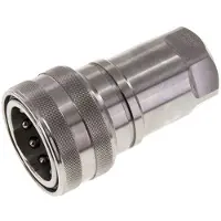 Tameson RVS DN 40 Hydraulische Koppeling Snelkoppeling G 1 1/4 inch Binnendraad ISO 7241-1 B D 44.5mm