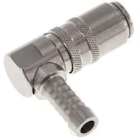 Tameson RVS DN 6 Tempereerkoppeling Snelkoppeling 9 mm Slangpilaar 90-deg