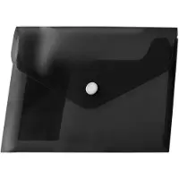 TETIS Zwarte A4 Mappen met Drukknop - Zwart (12 stuks)