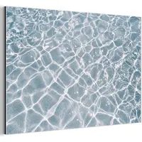 MuchoWow Aluminium schilderij 180x120 cm - Wanddecoratie metaal - Water - Reflectie - Zonlicht - Metalen muurdecoratie woonkamer - Decoratie industrieel - Foto op dibond - Industriële accessoires slaapkamer