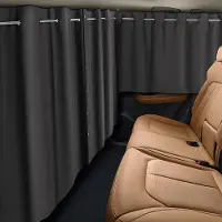 Famanu - Zonweringsset 160 × 106 cm voor auto, verduisterend en inkijkwerend – Zwart