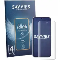 Savvies - Screenprotector voor Vivo V70 FE - Folie Beschermfolie transparant volledig dekking 4 Stuks