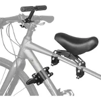 Famanu - Universeel fietsstoelkussen voor montage vooraan – Zwart
