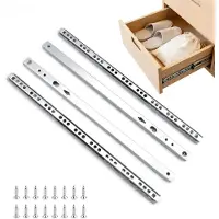 Famanu - Ladegeleiders set 2 paar, tweeweg uittrekbaar 310-490 mm, uitschuifbaar staal voor 17 mm gr