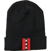 AWR Hoogstaande Kwaliteit Muts / Beanie | One Size | Zwart Amsterdam XXX