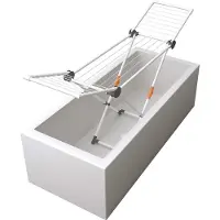 Famanu - Wasdroger Basic Mint (staand droogrek inklapbaar, droger voor badkamer + balkon, drooglengte 11 m, wasrek met waslijn)