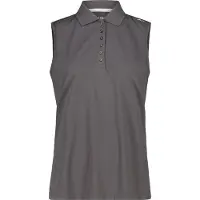 CMP Damespoloshirt zonder mouwen, kleur terra (Q955), maat 36