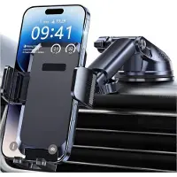 Famanu – Telefoonhouder voor auto met zuignap, geschikt voor dashboard en voorruit, volledig draaibaar