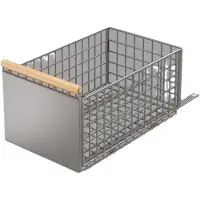 Famanu - Uittrekbare Keukenkast Lade Organizer Zonder Boren, telescopische lade 39,5x23,5x19,5 cm met houten handvat, glijrails en plakband