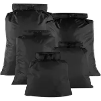Famanu – Waterdichte Drybags - 1,5 L/2,5 L/3,5 L/4,5 L/6 L - Draagbare Droogzak Waterdichte Tas Dry Bag voor Kajakken Driften Onderdompele Varen Wandelen Kamperen Outdoor (Zwart)