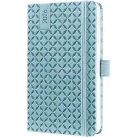 Famanu – Weekagenda 2026 A6 hardcover in lichtblauw, frisse uitstraling met duidelijke weekstructuur