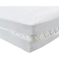 Famanu – Badstof matrashoes 90x200 cm, niet gewatteerde matrasbeschermer voor matrashoogte 16–22 cm