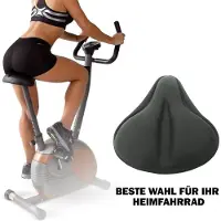 Famanu - Zadelhoes voor fiets, gel, gevoerd, comfortabel, voor mountainbike, racefiets en hometrainer, 27 x 25 cm