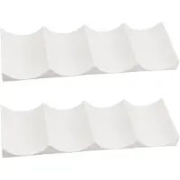 Famanu – Koelkast flessenhouder set van 2 – Antislip stapelbaar flessenrek – Wit