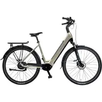 Rabeneick Comfort elektrische Stadtfiets 28 inch, elektrische fiets, stadsfiets, middenmotor 75 Nm, pedelec met 36V 14,5Ah accu, 522Wh, maximaal 150 km bereik champagnegoud