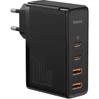 Baseus GaN2 Pro Snellader 2C+2U 100W Eu Zwart