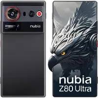 Nubia Z80 Ultra 5G simlockvrije Android-smartphone, Snapdragon 8 Elite Gen 5, 50 MP drievoudige AI-camera, 80 W draadloos opladen, 6,85 inch 144 Hz AMOLED Full Screen, gaming-smartphone