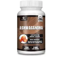 Coolkin Ashwagandha 2100 mg (120 capsules) Voedingssupplement, stemming, herstel, ontspanning, slaap, gezondheid van het zenuwstelsel, immuunsysteem