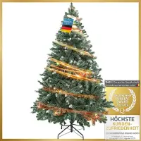 Dimono Kunstkerstboom met sneeuw, 210 cm, inclusief standaard - Een levensechte kerstboom voor uw gezellige en feestelijke tijd